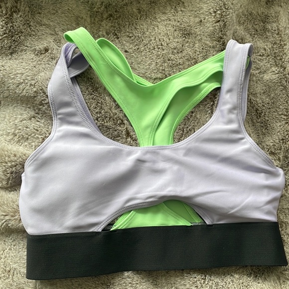 ALO Yoga Tops - Alo Yoga neon green and lavender limited sports bra!